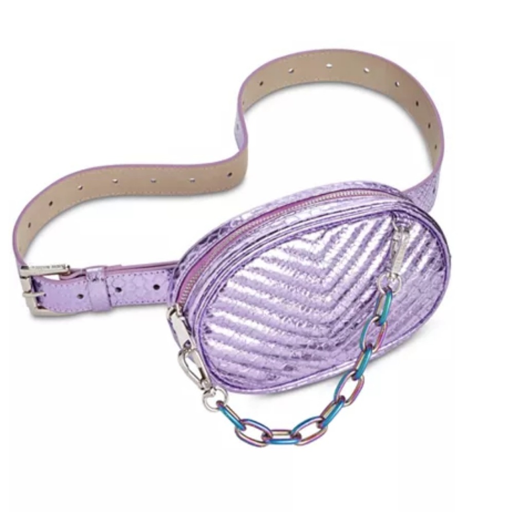 Steve Madden Quilted Oil-Slick Fanny Pack